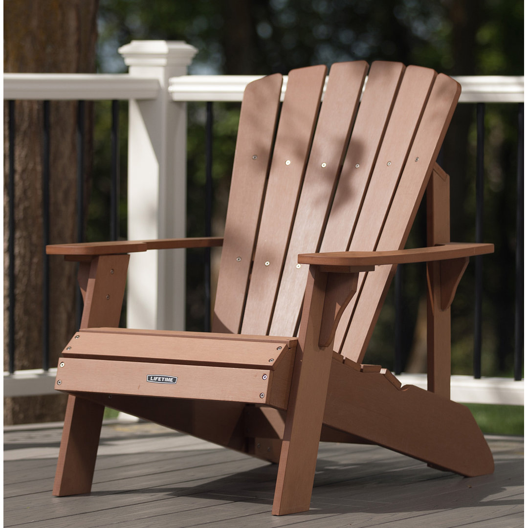 Lifetime Adirondack Chair Brown 93.7cm H X 52.7cm W X 98cm D